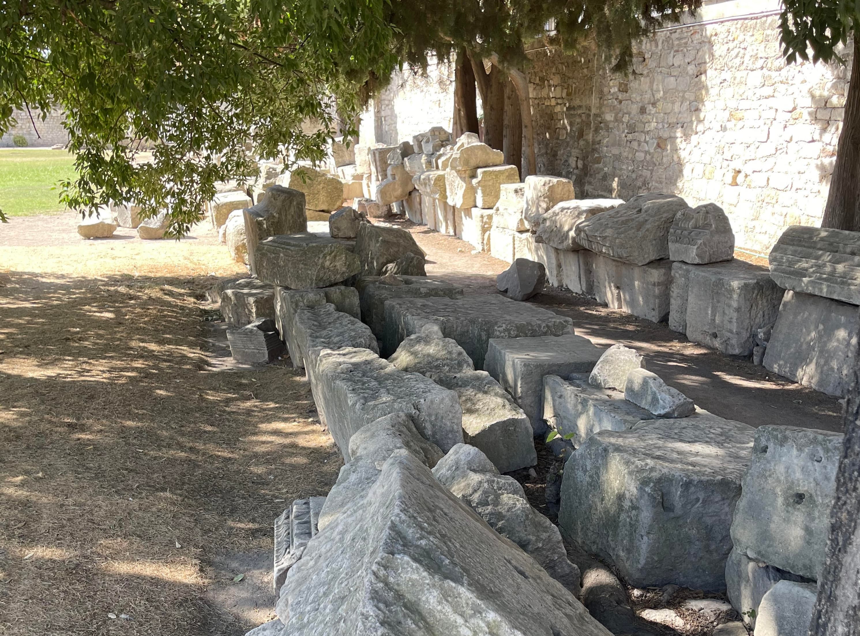 Where plans go when they're no longer plans: just shaped intentions, stacked and fading.